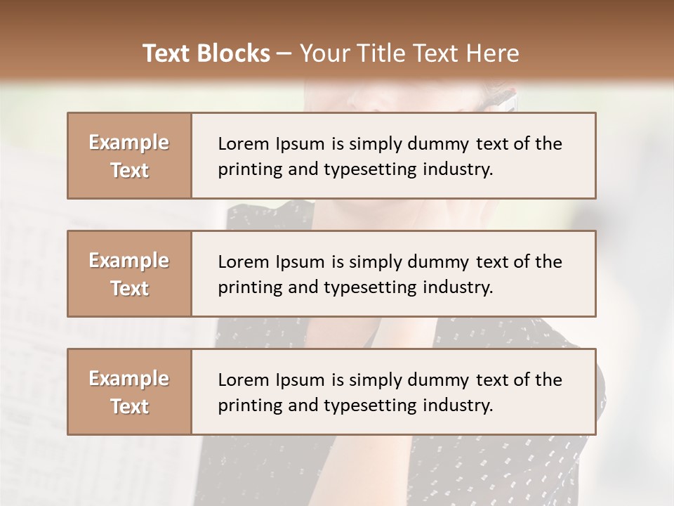 Lifestyle Person Mobile PowerPoint Template