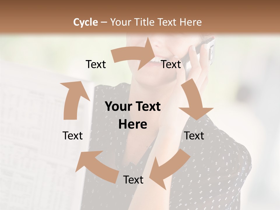 Lifestyle Person Mobile PowerPoint Template