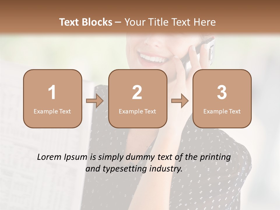 Lifestyle Person Mobile PowerPoint Template