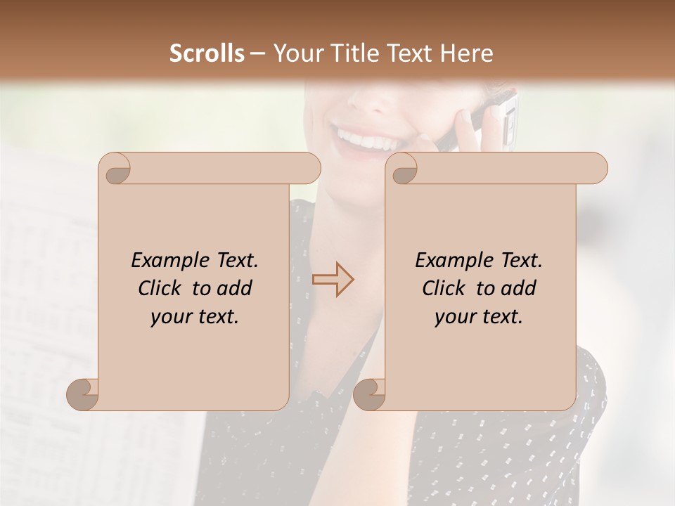 Lifestyle Person Mobile PowerPoint Template