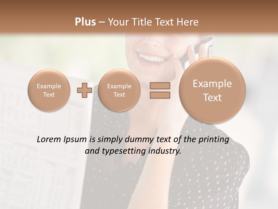 Lifestyle Person Mobile PowerPoint Template