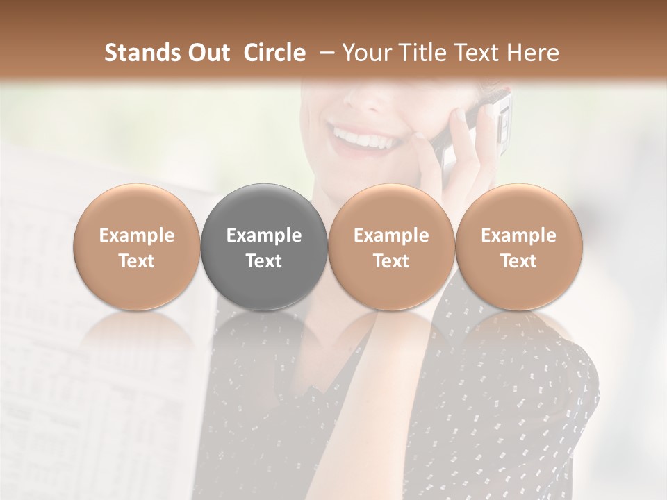 Lifestyle Person Mobile PowerPoint Template