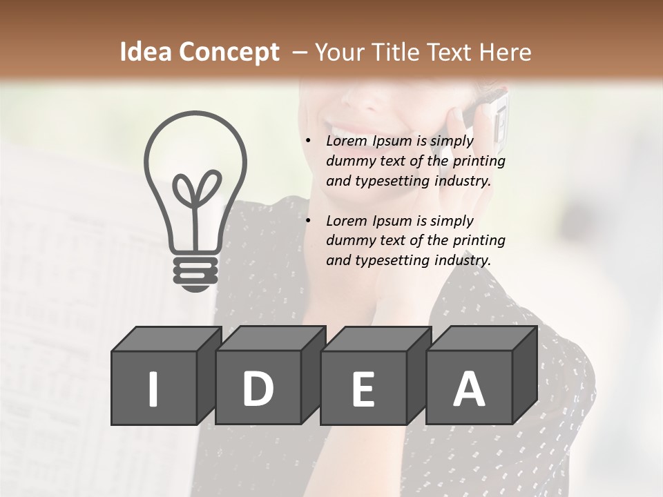 Lifestyle Person Mobile PowerPoint Template