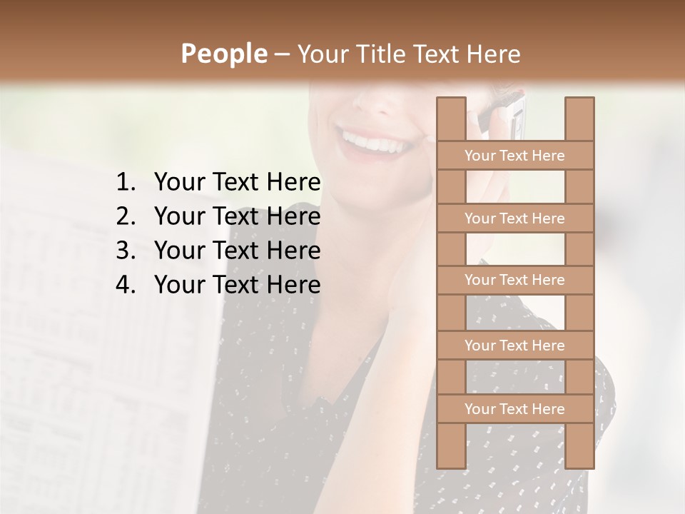 Lifestyle Person Mobile PowerPoint Template