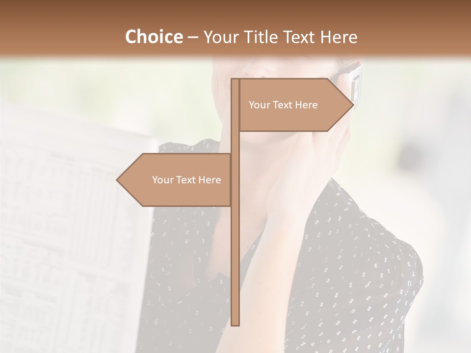 Lifestyle Person Mobile PowerPoint Template