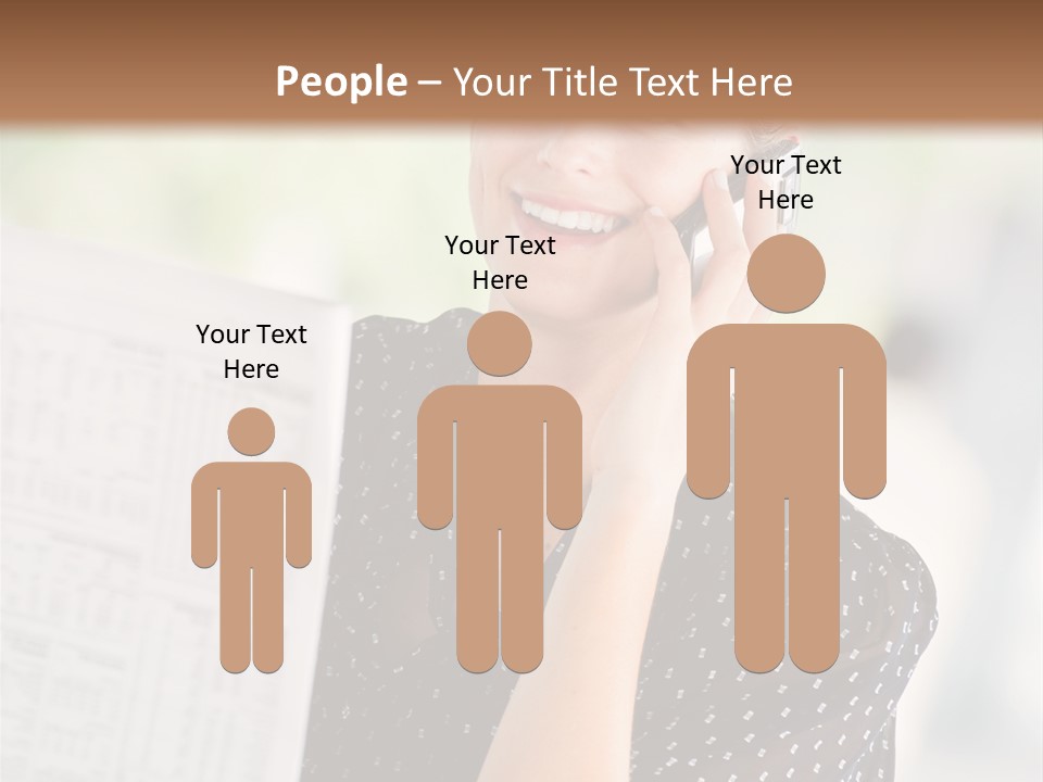 Lifestyle Person Mobile PowerPoint Template