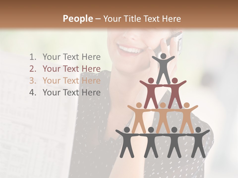 Lifestyle Person Mobile PowerPoint Template