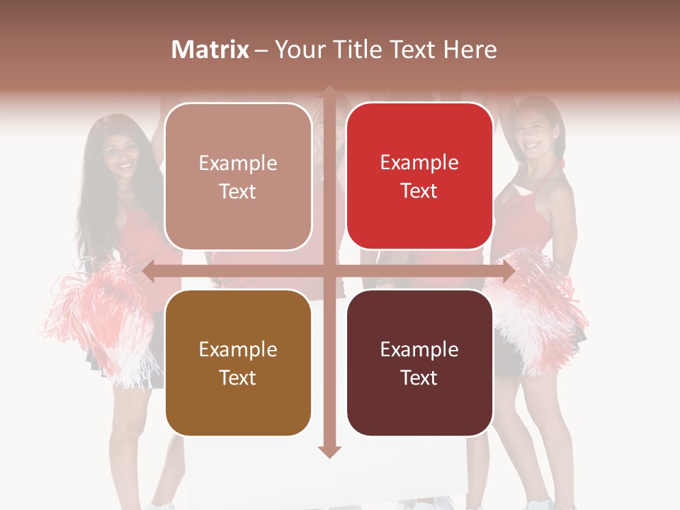 Cropped Space Businesswoman PowerPoint Template