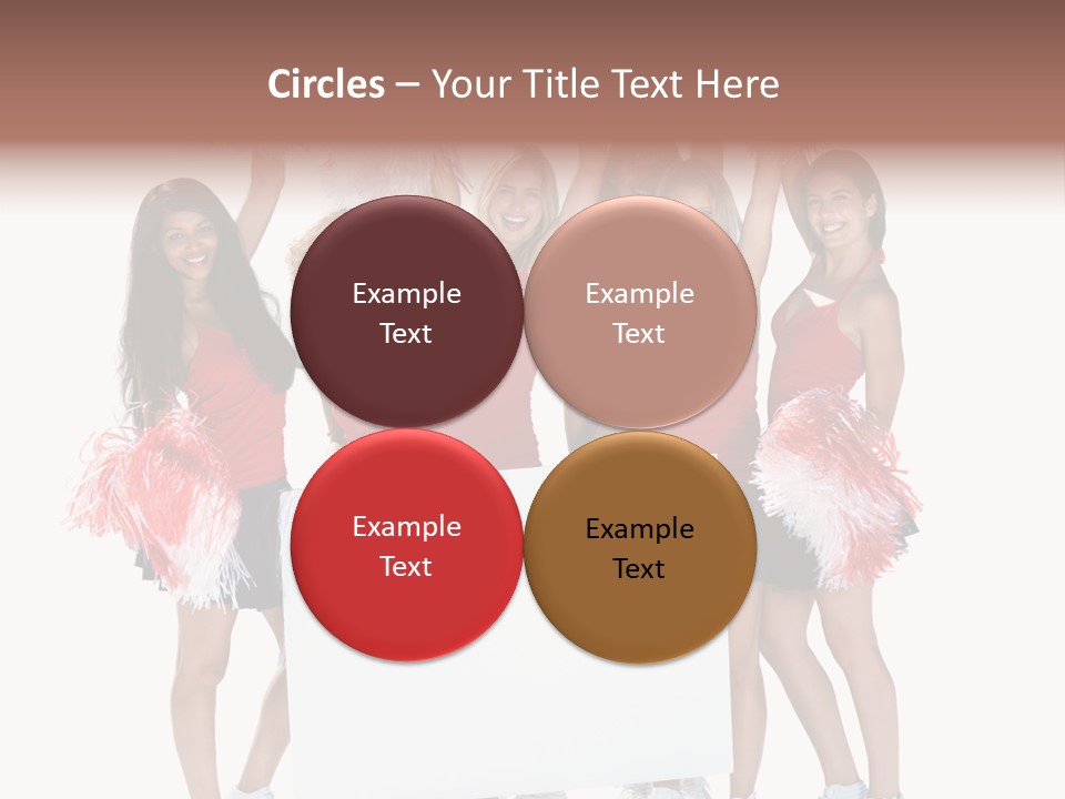 Cropped Space Businesswoman PowerPoint Template