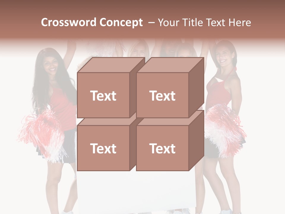 Cropped Space Businesswoman PowerPoint Template