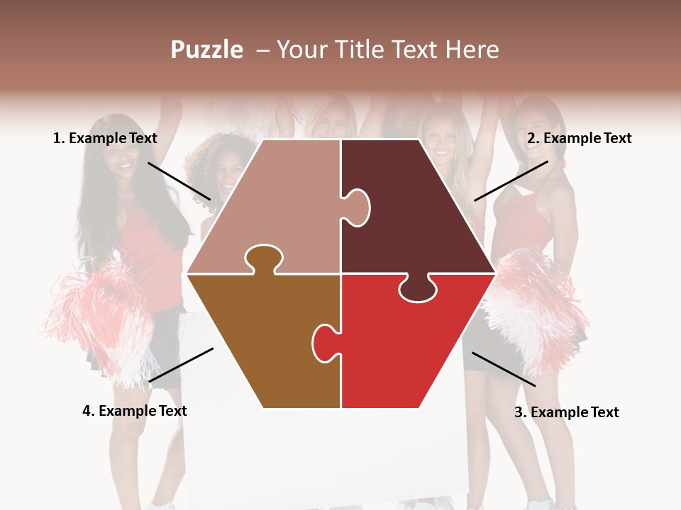 Cropped Space Businesswoman PowerPoint Template