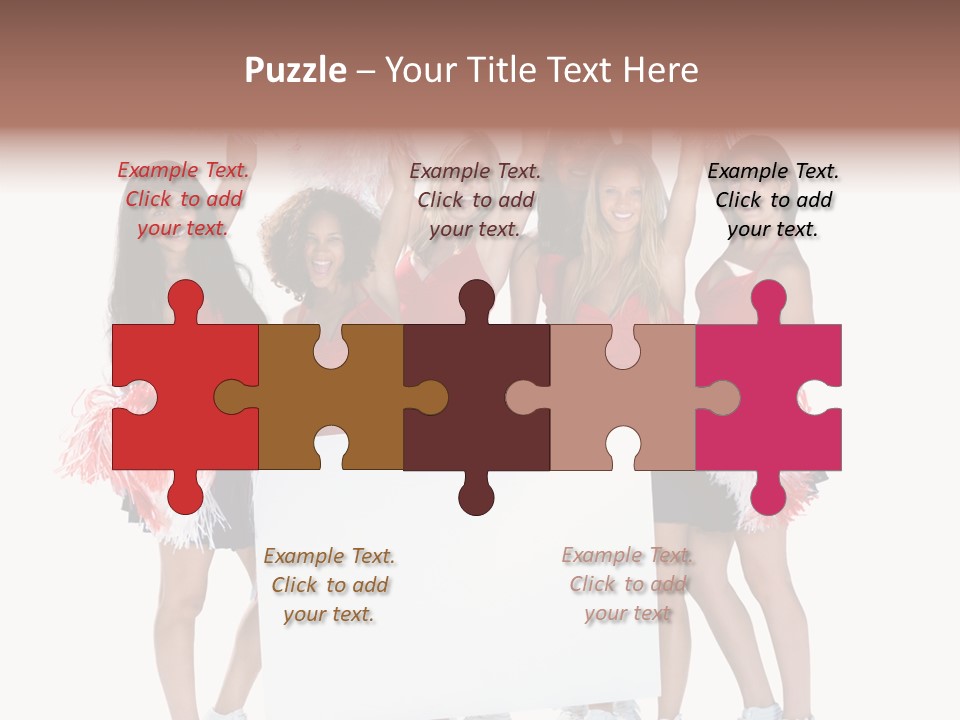 Cropped Space Businesswoman PowerPoint Template