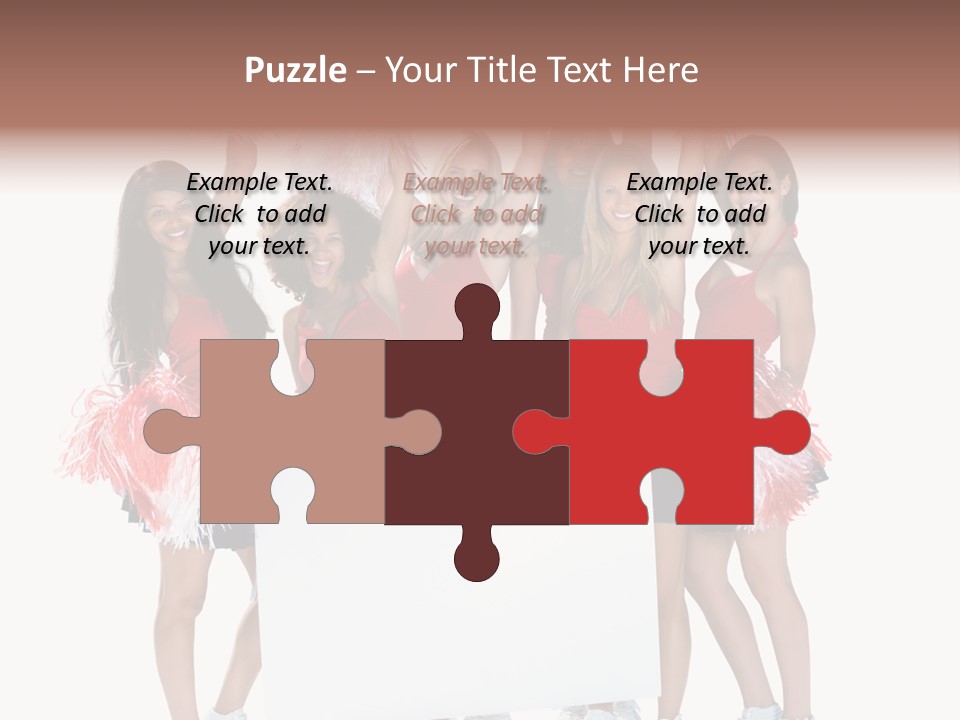 Cropped Space Businesswoman PowerPoint Template