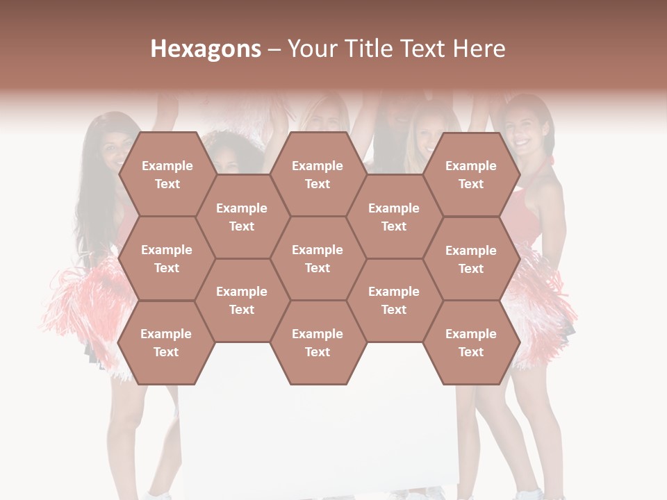 Cropped Space Businesswoman PowerPoint Template