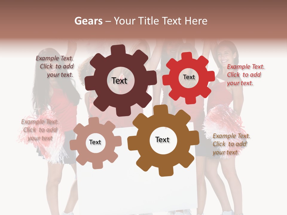 Cropped Space Businesswoman PowerPoint Template