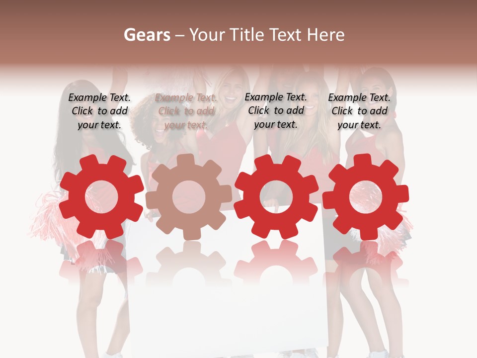 Cropped Space Businesswoman PowerPoint Template