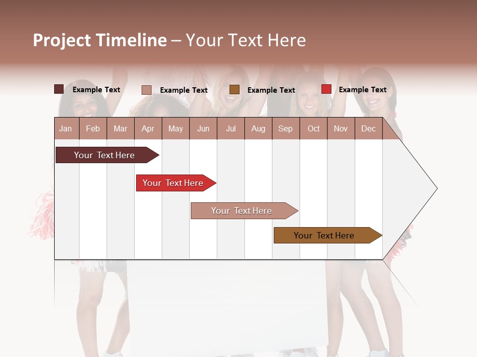 Cropped Space Businesswoman PowerPoint Template