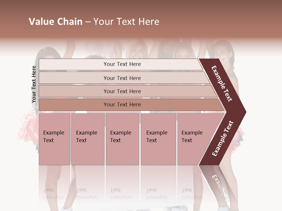 Cropped Space Businesswoman PowerPoint Template