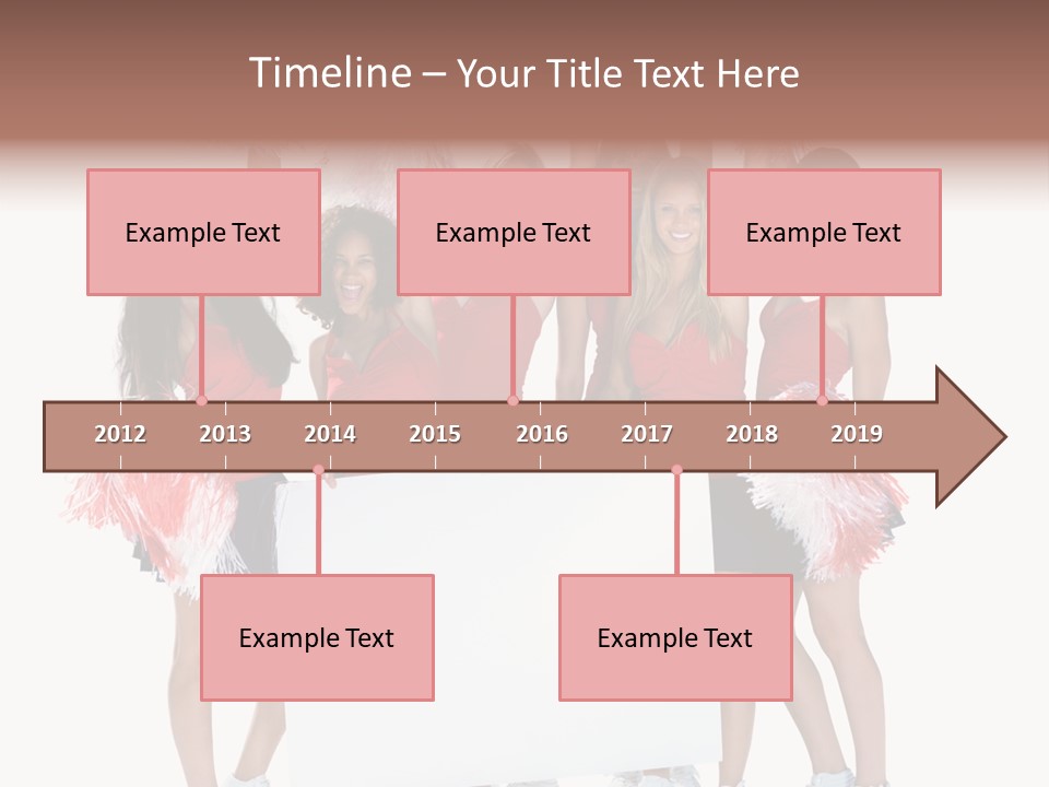 Cropped Space Businesswoman PowerPoint Template