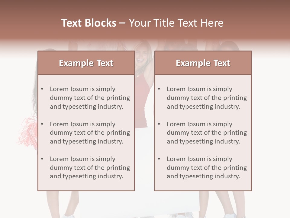 Cropped Space Businesswoman PowerPoint Template