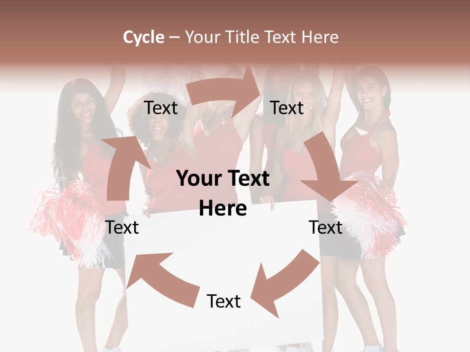 Cropped Space Businesswoman PowerPoint Template