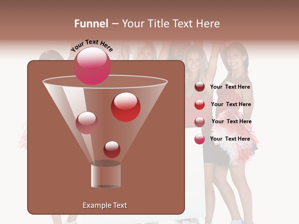 Cropped Space Businesswoman PowerPoint Template