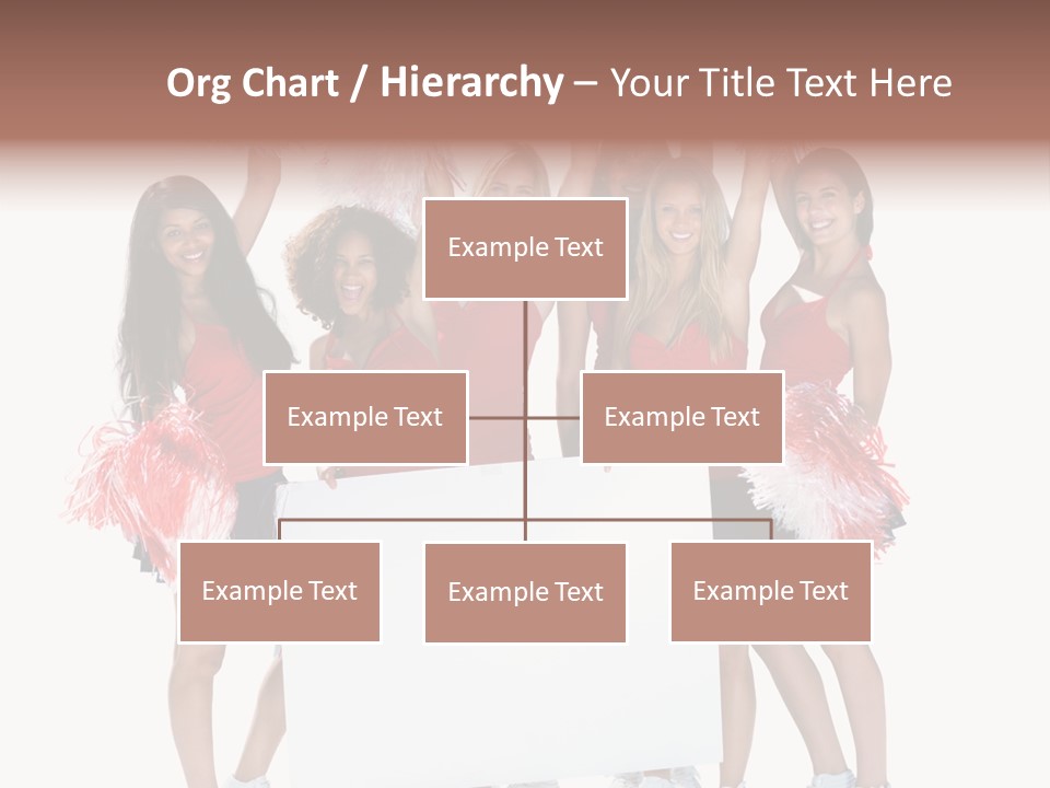 Cropped Space Businesswoman PowerPoint Template