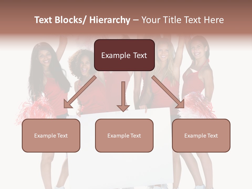 Cropped Space Businesswoman PowerPoint Template