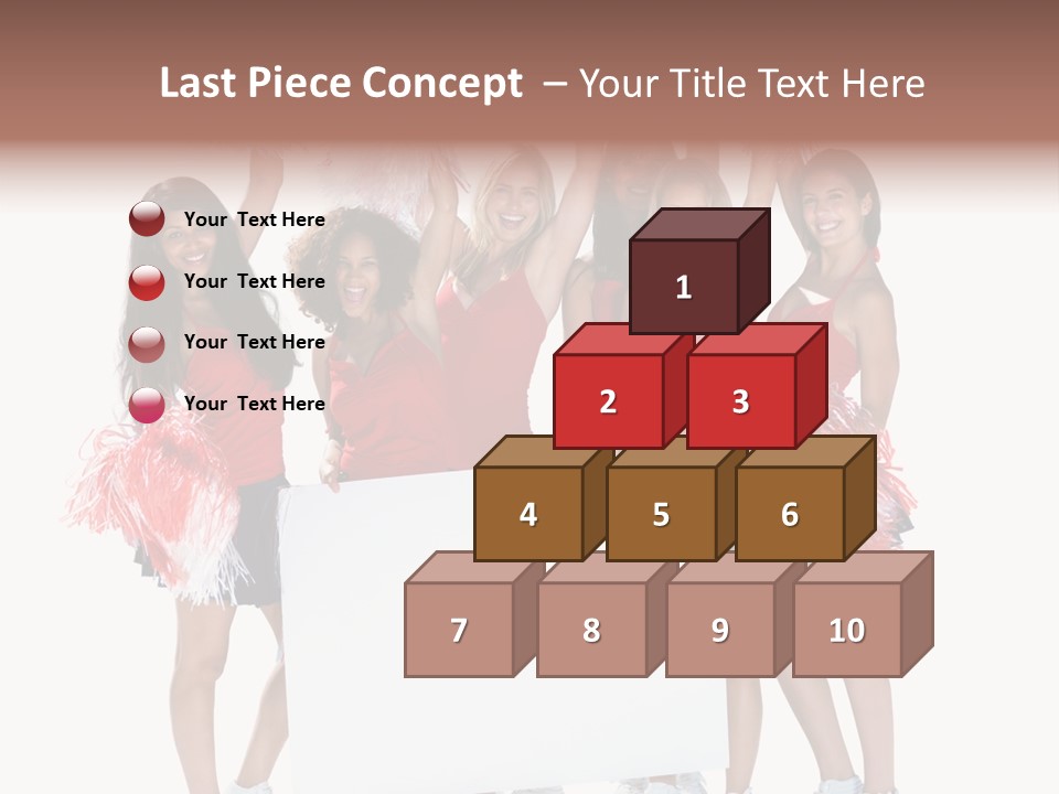 Cropped Space Businesswoman PowerPoint Template