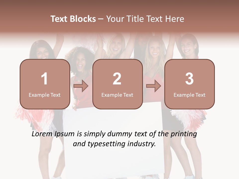 Cropped Space Businesswoman PowerPoint Template