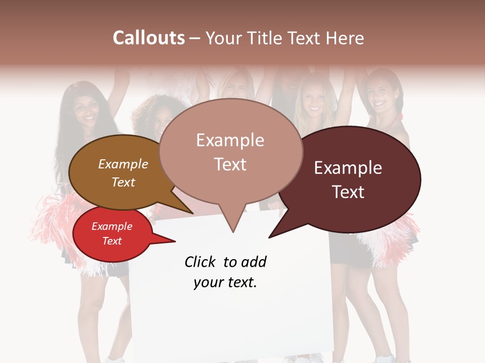 Cropped Space Businesswoman PowerPoint Template