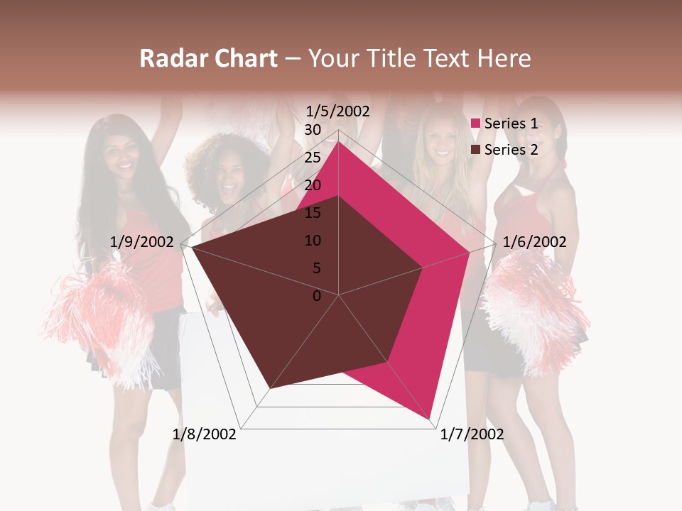 Cropped Space Businesswoman PowerPoint Template