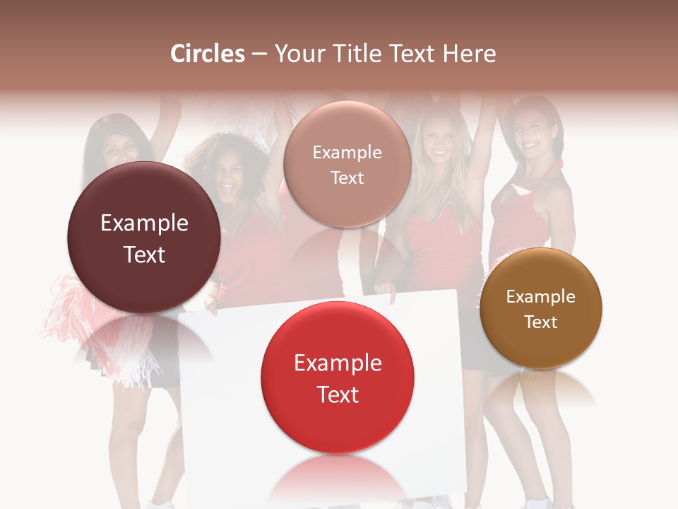 Cropped Space Businesswoman PowerPoint Template