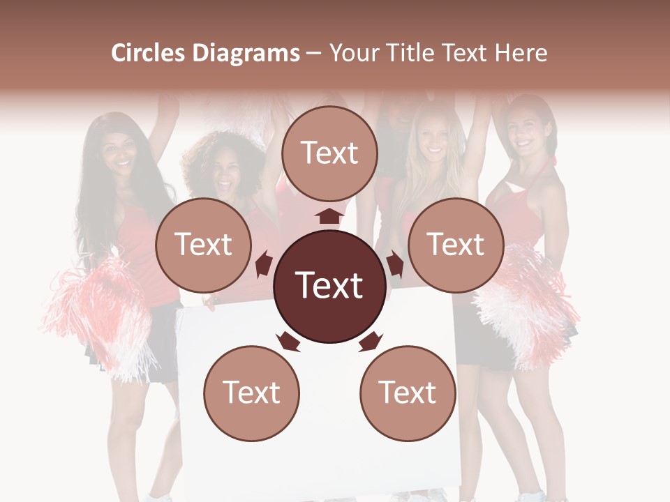 Cropped Space Businesswoman PowerPoint Template