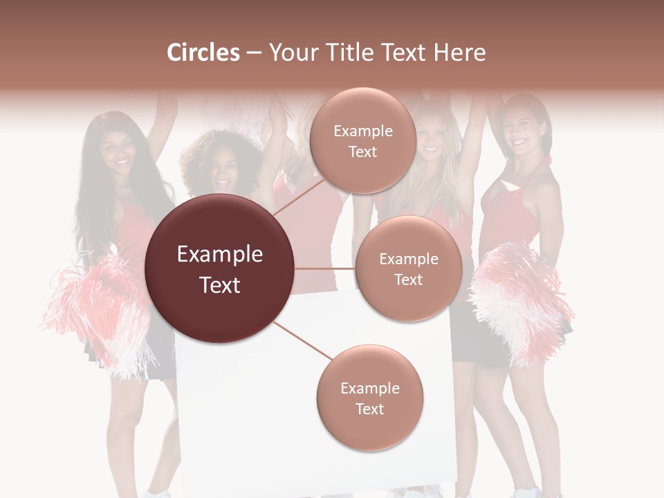 Cropped Space Businesswoman PowerPoint Template