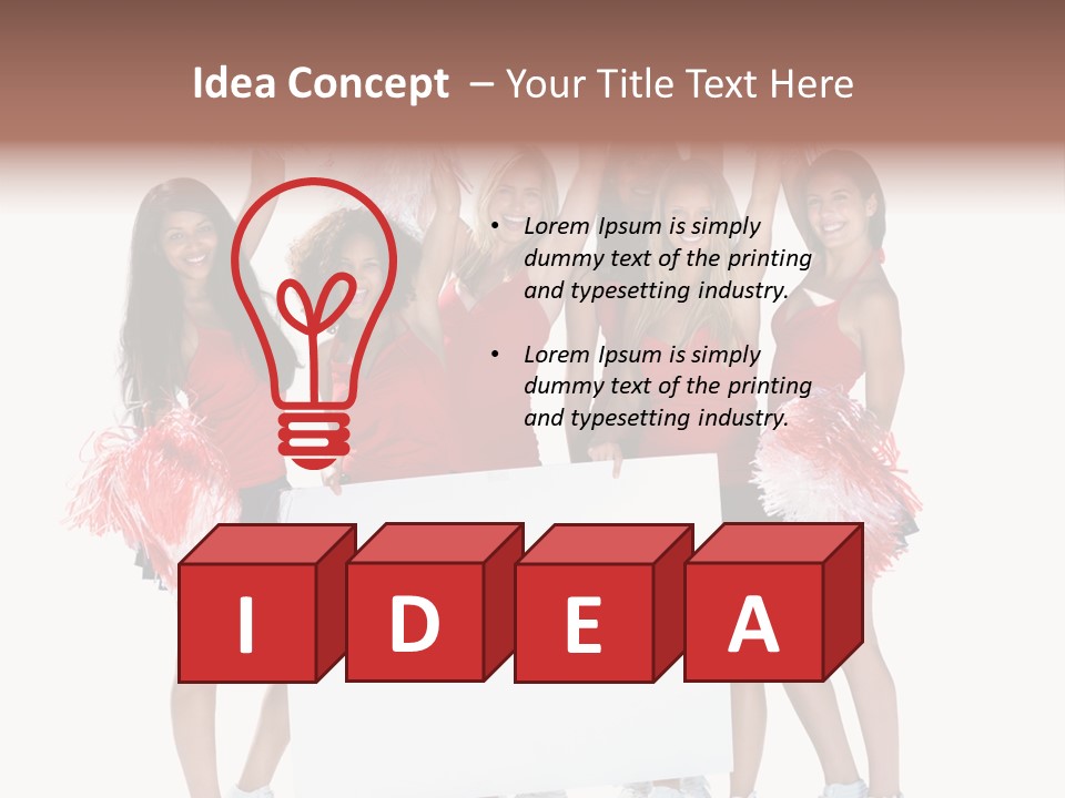 Cropped Space Businesswoman PowerPoint Template