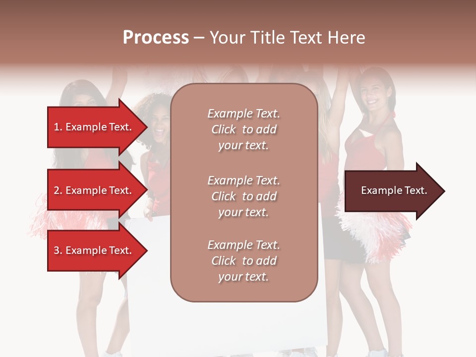 Cropped Space Businesswoman PowerPoint Template