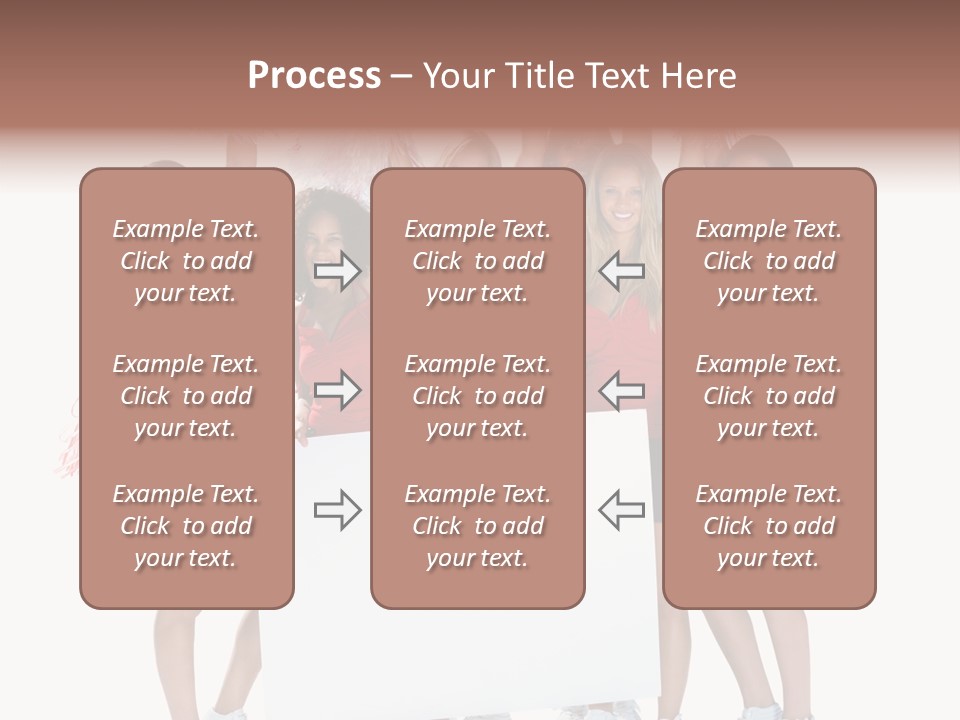 Cropped Space Businesswoman PowerPoint Template