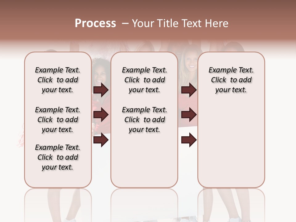 Cropped Space Businesswoman PowerPoint Template