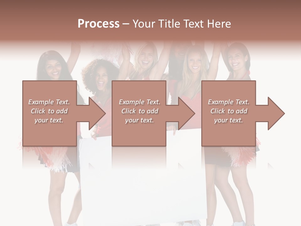 Cropped Space Businesswoman PowerPoint Template