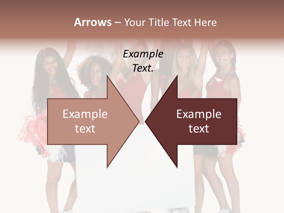 Cropped Space Businesswoman PowerPoint Template