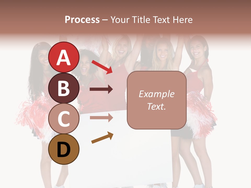 Cropped Space Businesswoman PowerPoint Template