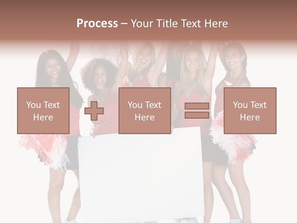 Cropped Space Businesswoman PowerPoint Template