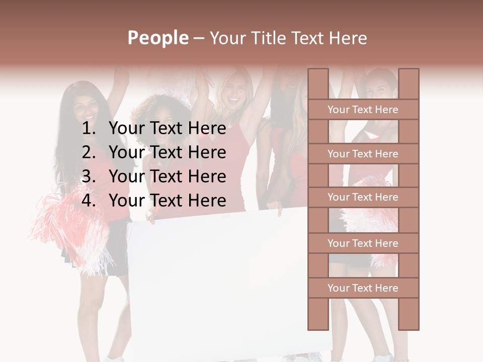 Cropped Space Businesswoman PowerPoint Template