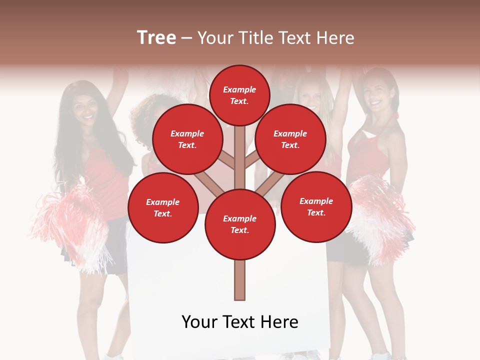 Cropped Space Businesswoman PowerPoint Template