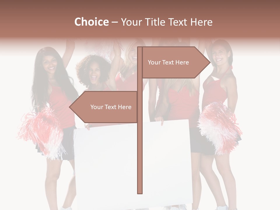 Cropped Space Businesswoman PowerPoint Template