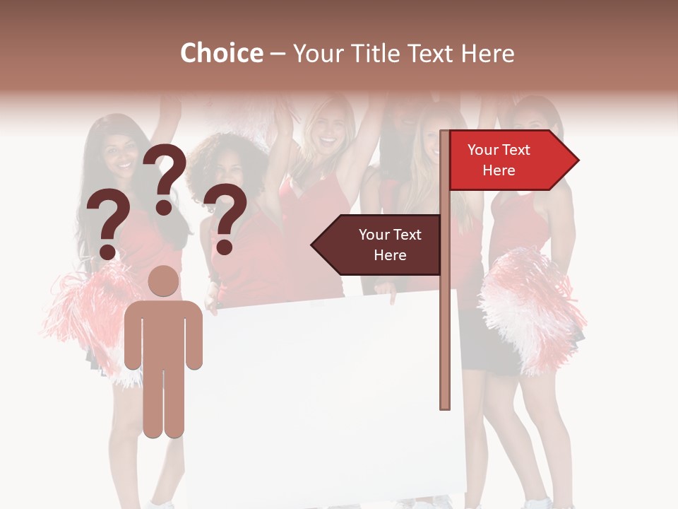 Cropped Space Businesswoman PowerPoint Template