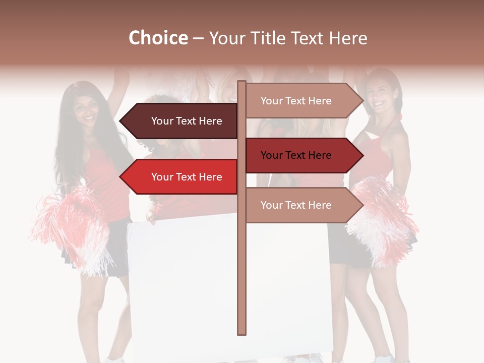 Cropped Space Businesswoman PowerPoint Template