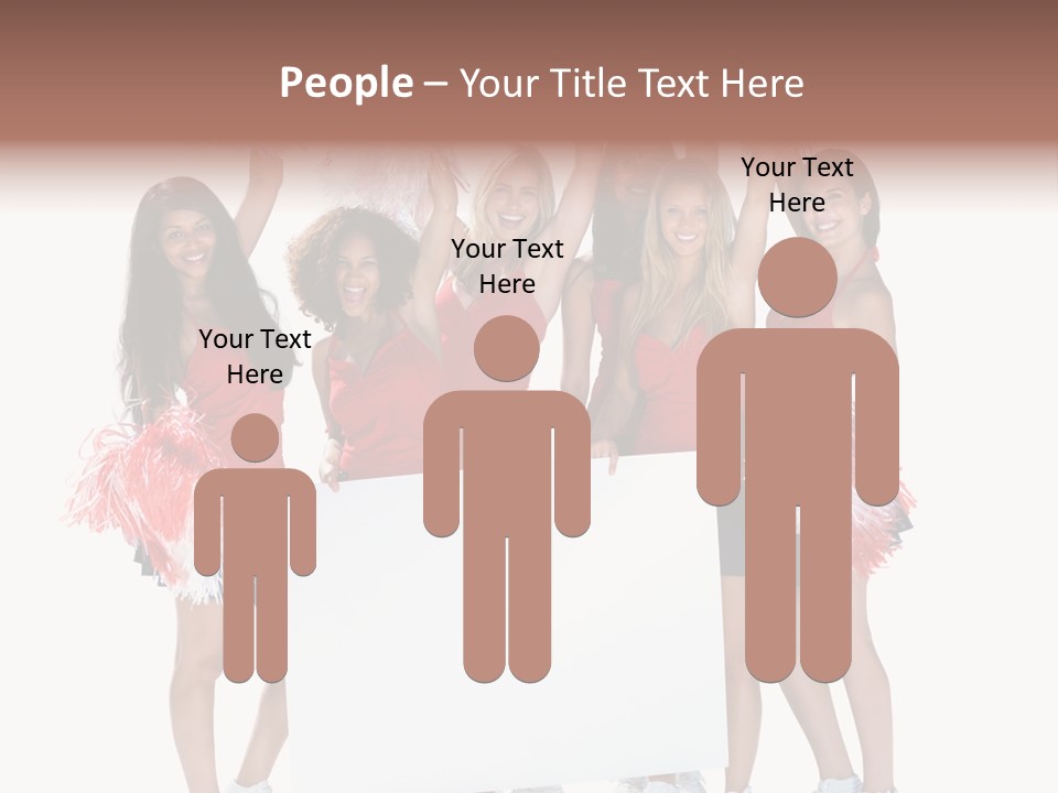 Cropped Space Businesswoman PowerPoint Template