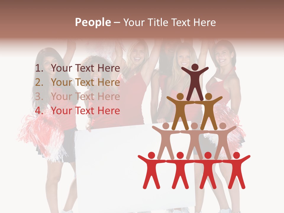 Cropped Space Businesswoman PowerPoint Template